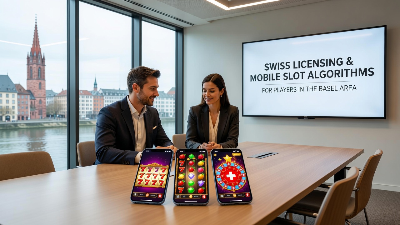 Mobile slot interface displaying certified algorithm details for Swiss players